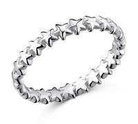 Materia Damen Silberring 925 Sternchen - Astro Schmuck Ringe SR-50-59