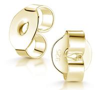 Materia Gold Ohrstecker Verschluss Silber 925 Ersatzteile vergoldet Z61_5 Paar (10 Stück)