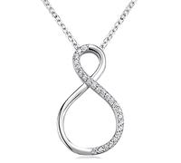Materia Halskette mit Unendlichkeitszeichen Silber 925 Zirkonia KA-223-K97-45cm