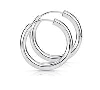 Materia Kleine Creolen Silber 925 - Damen Kinder Herren Ohrringe rund Creole 20mm mini SO-62