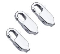 Materia Massiver Karabinerverschluss Silber 925 Schmuck 3er Set Z15-3 Stück