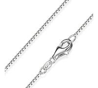 Materia Venezianerkette Silber 925 diamantiert - 1mm Halskette Damen Silber in 50 cm K46-50cm