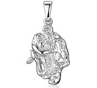 MATERIA Wassermann Anhänger Silber 925 - Kettenanhänger Damen mit Zirkonia KA-474