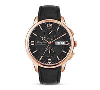Mathey-Tissot Edmond Chrono Automatik Chronograph Schwarz Zifferblatt Herren Armbanduhr H1886CHATPN