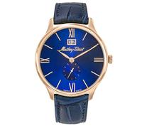 Mathey-Tissot Herren Analog Quarz Uhr mit Leder Armband H1886QPBU