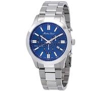 Mathey-Tissot Mathy I Jumbo Chrono Chronograph Quarz blaues Zifferblatt Herren Armbanduhr H455CHABU, Chronograph, Quarz-Uhrwerk