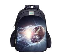 MATMO Fußball Rucksack für Jungen, Fußball Druck Rucksack Coole Fußball Muster Schultasche, American Football Rucksack 23-18, One_Size, Cartoon, Einheitsgröße