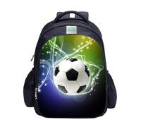 MATMO Schulrucksack für Kinder, mit Fußballdruck, sehr cool, Fußball-Rucksack 24-15, Einheitsgröße