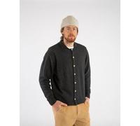 Matona Gestricktes Hemd für Männer aus Bio-Baumwolle und Lammwolle / Knit Shirt charcoal M