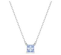 Matrix Anhänger, Kissenschliff, Blau, Rhodiniert