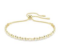 Matrix Armband, Rundschliff, Weiß, 18K Goldbeschichtet OS