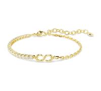 Matrix Armband, Rundschliff, Weiß, 18K goldbeschichtet OS