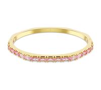 Swarovski Matrix Armreif, Baguette-Schliff, Rosa, Goldlegierungsschicht