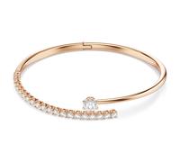 Matrix Armreif, Rundschliff, Weiß, 18K roségoldbeschichtet S