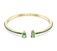 Matrix Armreif, Verschiedene Schliffe, Grün, 18K Goldbeschichtet OS