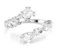 Matrix Armreif, Verschiedene Schliffe, Weiß, Rhodiniert S