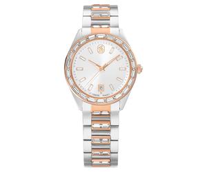 Matrix date Uhr, Schweizer Produktion, Metallarmband, Roséfarben, Metallmix OS