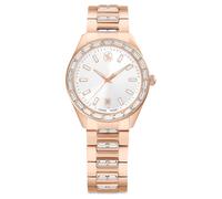 Matrix date Uhr, Schweizer Produktion, Metallarmband, Roséfarben, Roségoldfarbenes Finish OS