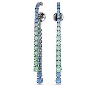 Matrix Drop-Ohrhänger, Rundschliffe im Farbverlauf, Mehrfarbig, Rutheniert OS