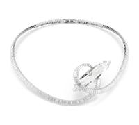 Matrix Halsband, Baguette-Schliff, Weiß, Rhodiniert OS