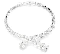 Matrix Halskette, Verschiedene Schliffe, Weiß, Rhodiniert OS