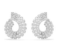 Matrix Kreolen, Gemischte Rundschliffe, Weiß, Rhodiniert OS