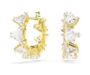 Matrix Kreolen, Trilliant-Schliff, Dreieck, Mini, Weiß, Goldlegierungsschicht OS