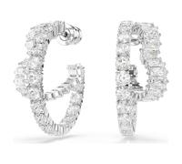 Matrix Kreolen, Verschiedene Schliffe, Herz, Weiß, Rhodiniert OS