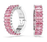 Matrix Ohrspangen, Baguette-Schliff, Rosa, Rhodiniert OS