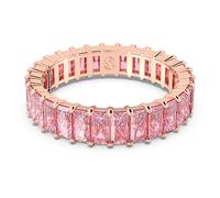 Matrix Ring, Baguette-Schliff, Rosa, 18K Roségoldbeschichtet 64
