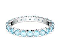 Matrix Ring, Rundschliff, Blau, Rhodiniert 62