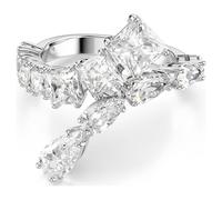 Matrix Ring, Verschiedene Schliffe, Weiß, Rhodiniert 52