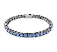 Matrix Tennis Armband, Rundschliff, Blau, Rutheniert XL
