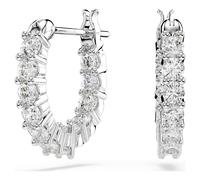 Matrix Vittore Kreolen, Rundschliff, Weiß, Rhodiniert OS