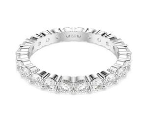 Matrix Vittore Ring, Rundschliff, Weiß, Silberfarbenes Finish 48