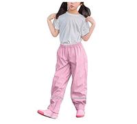 Matschhose Ungefüttert Kinder Licht Baby Ungefüttert Wasserdicht Regenhose Dünne Regenschutz Unisex Schmal Matschhose Mädchen Kinder Ohne Träger Fahrrad Regenanzug Rosa 110-116