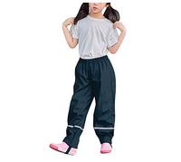 Matschhose Ungefüttert Kinder Ungefüttert Fahrrad Mädchen Unisex Regenhose Baby Regenschutz Dünne Fahrrad Regenmantel Schmal Ohne Träger Wasserdicht Kinder Matschhose Dunkelblau 122-128
