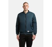 Matt glänzende Bomberjacke "Adon" Petrol Blue XXL