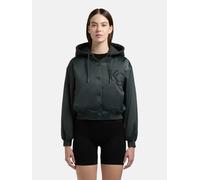 Matt schimmernde Collegejacke mit Kapuze "Chani" Treetop Green M