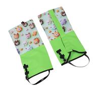 Matybobe Cartoon-Schneegamaschen für, Regenfest, Oxford-Stoff, Verstellbare TPU-Beinabdeckungen für Outdoor-Abenteuer (Little Fox Jugendstil)