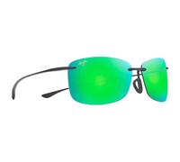 Maui Jim - Akau Matte Black Mauipure Lt Mauigreen - Sonnenbrille Noir Sans