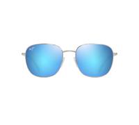 MAUI JIM BLUE HAWAII OLALI AF SHINY SILVER W/BLUE 55