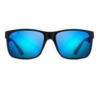 Maui Jim Unisex Roter Sand Sonnenbrille, Mattes Schwarz, 59/17/140