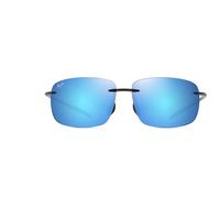 Maui Jim - Breakwall Shiny Black Blue Hawaii MauiPure - Sonnenbrille Noir Sans