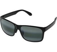 Maui Jim Herren Sonnenbrille - Red Sands - 432-2M - 59mm - Schwarz, Quadratisch