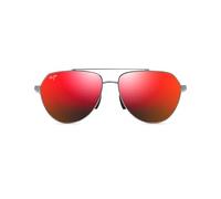 MAUI JIM Brille Größe 59 mm Silber/Eye SIZE: 59 Temple LENGTH: 145 Vertical SIZE: 49