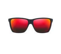 Sonnenbrille Cruzem Black Matte Hawaii Lava ST - Maui Jim Schwarz