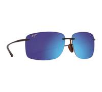 Maui Jim - Hema Mat Dark Brown Blue Hawaii Maui Pure Lt - Sonnenbrille Bleu Sans