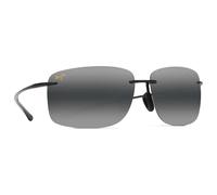 Maui Jim - Hema Noir Brillant Gris Neutre - Sonnenbrille Noir Sans