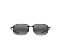Maui Jim Unisex Ho'okipa XL Sonnenbrille, schwarz (Black Gloss), 67/15/138